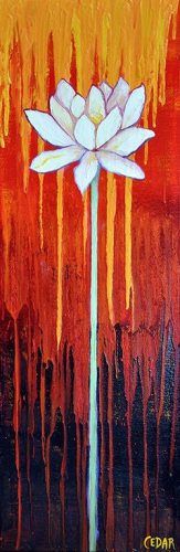 Stand Tall. 36″ x 12″, Oil on Canvas, © 2017 Cedar Lee