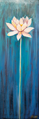 Stand Tall. 36″ x 12″, Oil on Canvas, © 2024 Cedar Lee