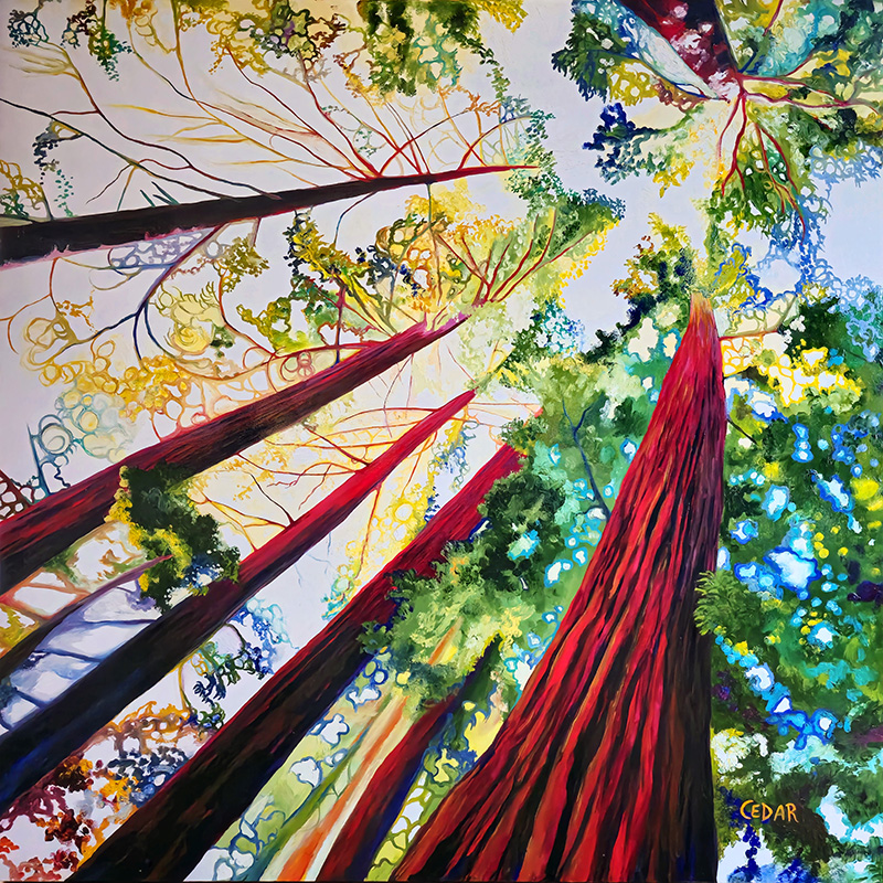 Kaleidoscopic Forest Art Print