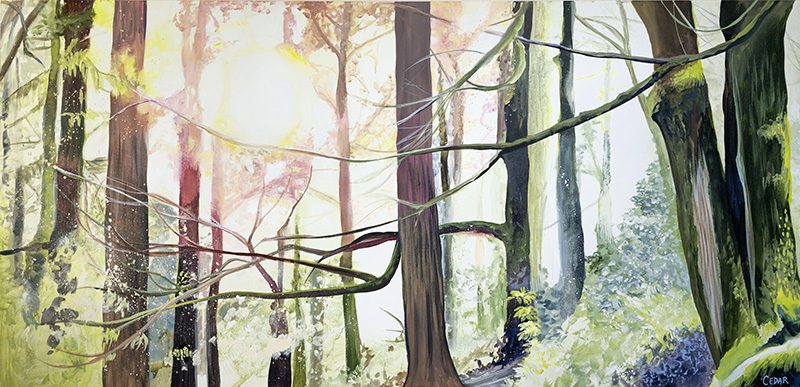 Spring Forest painting by Cedar Lee