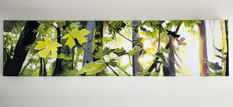 Maple leaf sunshine painting: Summer Light